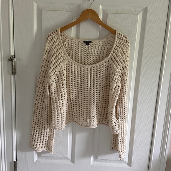 Wild Fable Cream Crochet Sweater - Picture 1 of 9